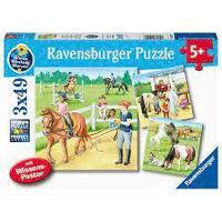 Ravensburger A Day at the Stables Puzzle 3x49pc RB05129 **