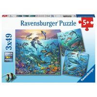 Ravensburger Ocean Life Puzzle 3x49pc RB05149